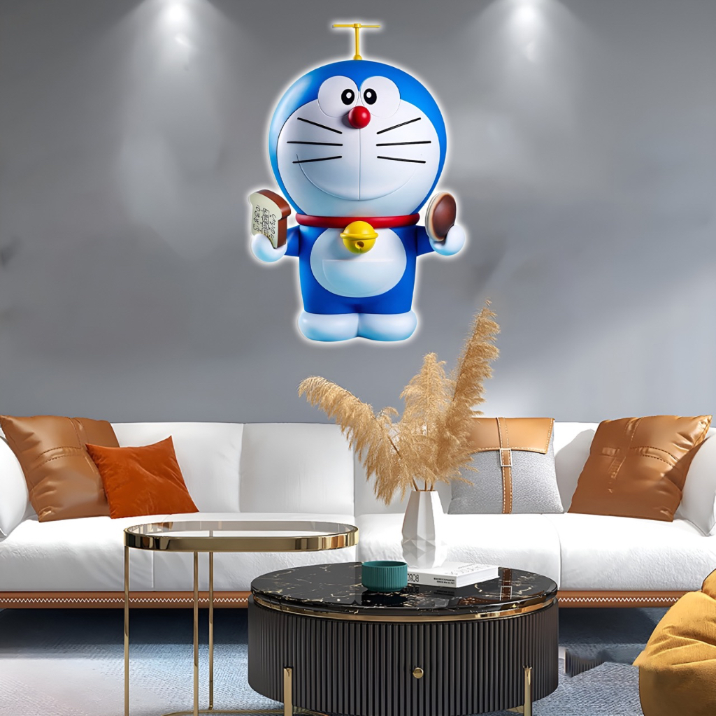 Tranh Đèn Led 3D Doremon Hoạt Hình Dễ Thương Trang Trí Phòng Bé, Lớp Học OHA Decor