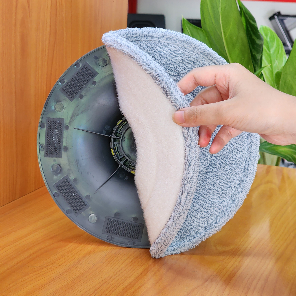 Bông chổi lau nhà tách nước, Miếng giẻ lau tròn thay thế cây lau nhà tách nước Hichiko
