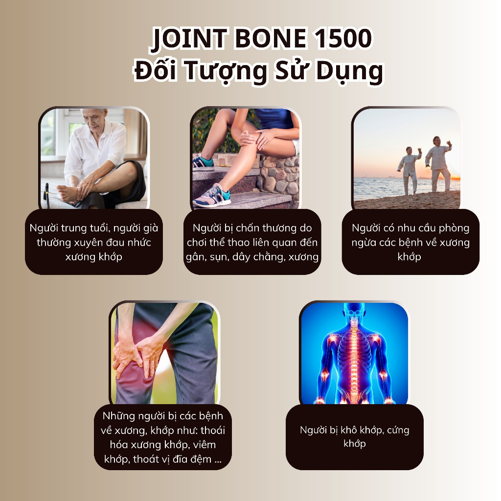 Ảnh Combo 2 Hộp Bổ Khớp Joint Bone 1500 Bổ Sung Glucosamine Giảm Đau,Thoái Hóa Khớp, Tăng Cường Dịch Khớp 30 Viên 4