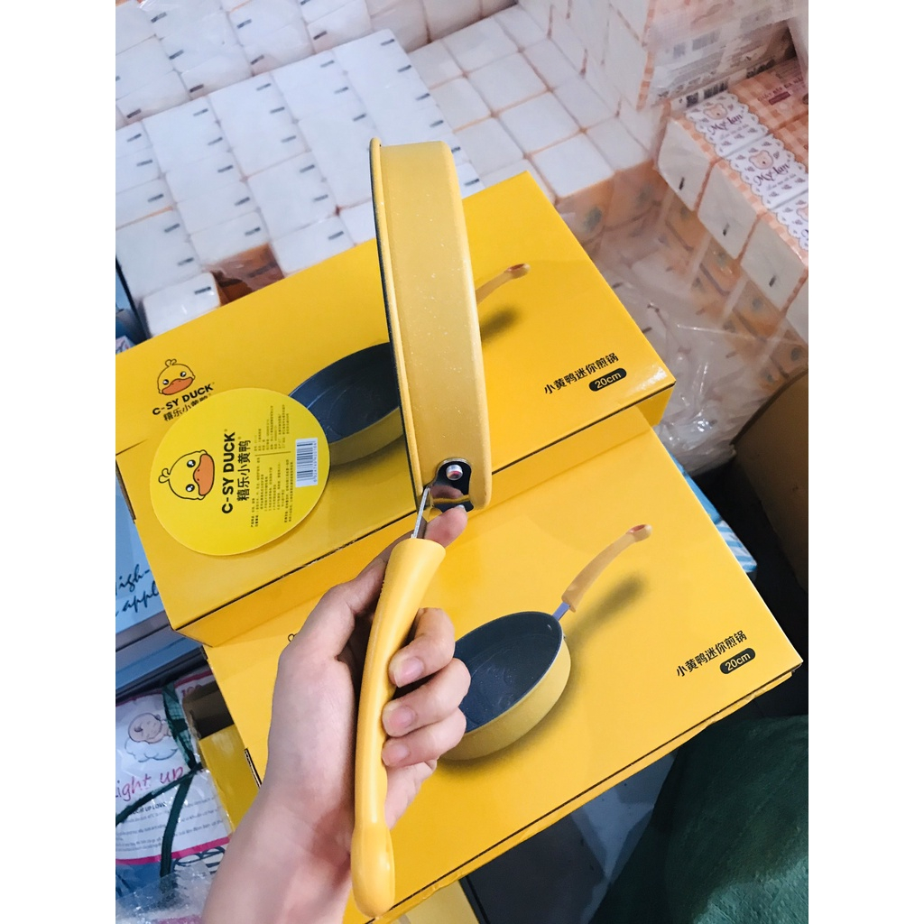Chảo Chiên Chống Dính Mini Hình Vịt Vàng