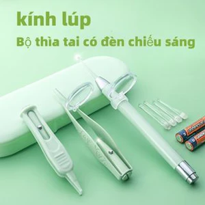 Bộ Dụng Cụ Lấy Ráy Tai Có Đèn Dạ Quang Cho Bé (không kèm pin)