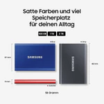 Ổ Cứng Di Động Portable SSD Samsung T7 NON Touch 500GB / 1TB / 2TB USB Type C - Chính Hãng Samsung Bảo hành 3 năm — ảnh 5