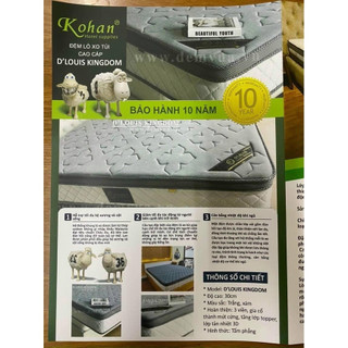 Nệm Lò Xo ĐỆM HÀ NỘI - Đệm Lò Xo Túi Độc Lập KOHAN Cuộn Hút Chân Không D'LOUIS ROLL EASY Hàng Xuất Khẩu