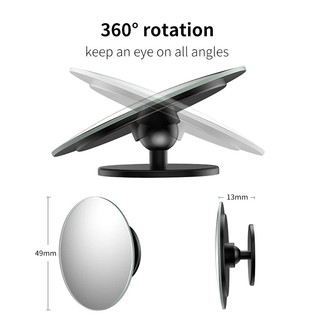 Gương cầu lồi góc rộng nhìn điểm mù ô tô, tráng bạc xoay 360 - 1 cặp