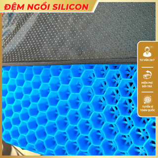 Đệm ngồi 3D Silicon cao cấp - Đệm lót mông thoáng khí chống đau mỏi, cấu trúc tổ ong cho người đi ô tô và văn phòng