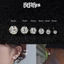 Bông tai - khuyên tai đá đẹp, chất liệu THÉP TIAN KHÔNG GỈ unisex phù hợp cho nam và nữ BEAR18