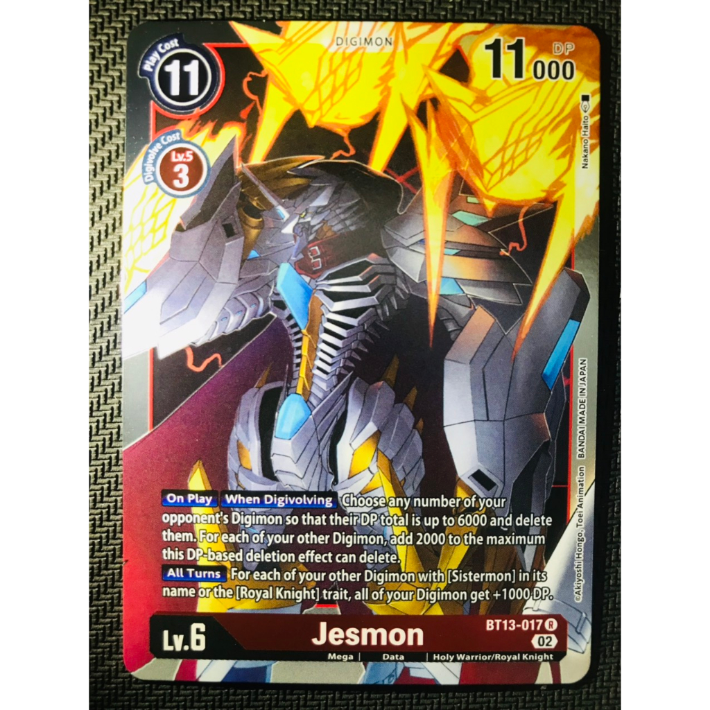 Thẻ bài Digimon BT13-017 - Jesmon - Digimon - Rare | Shopee Việt Nam