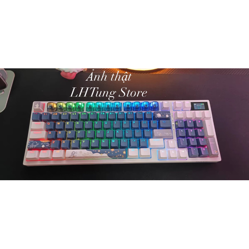 Bàn phím cơ không dây BK98 | 3 mode | RGB | Màn hình LCD | Layout 98% ...