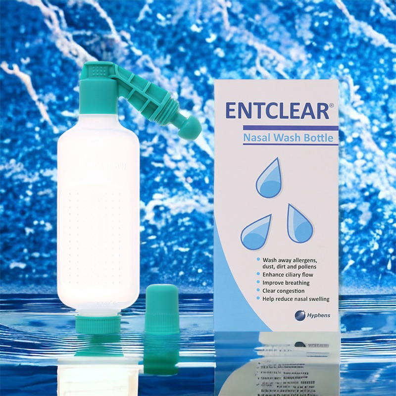 Bộ dụng cụ rửa mũi ENTCLEAR ( bình rửa, hộp muối gồm 20 gói muối lẻ ...
