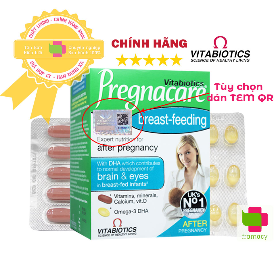 Vitamin tổng hợp Pregnacare Breastfeeding lợi sữa sau sinh