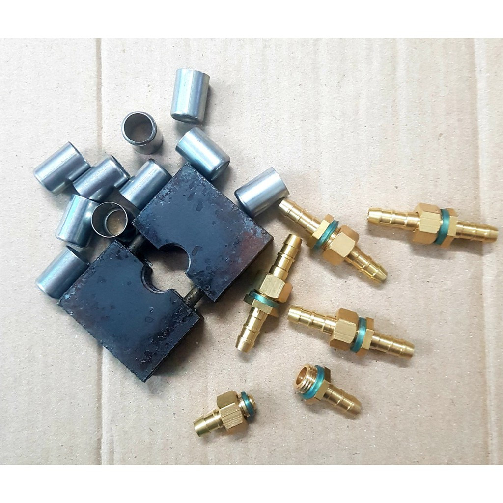 Bộ khuôn ép bấm đầu dây xịt rửa áp lực cao 8.5mm thông dụng- Chuyên xịt thuốc sầu riêng, cà phê, tiêu, rửa xe