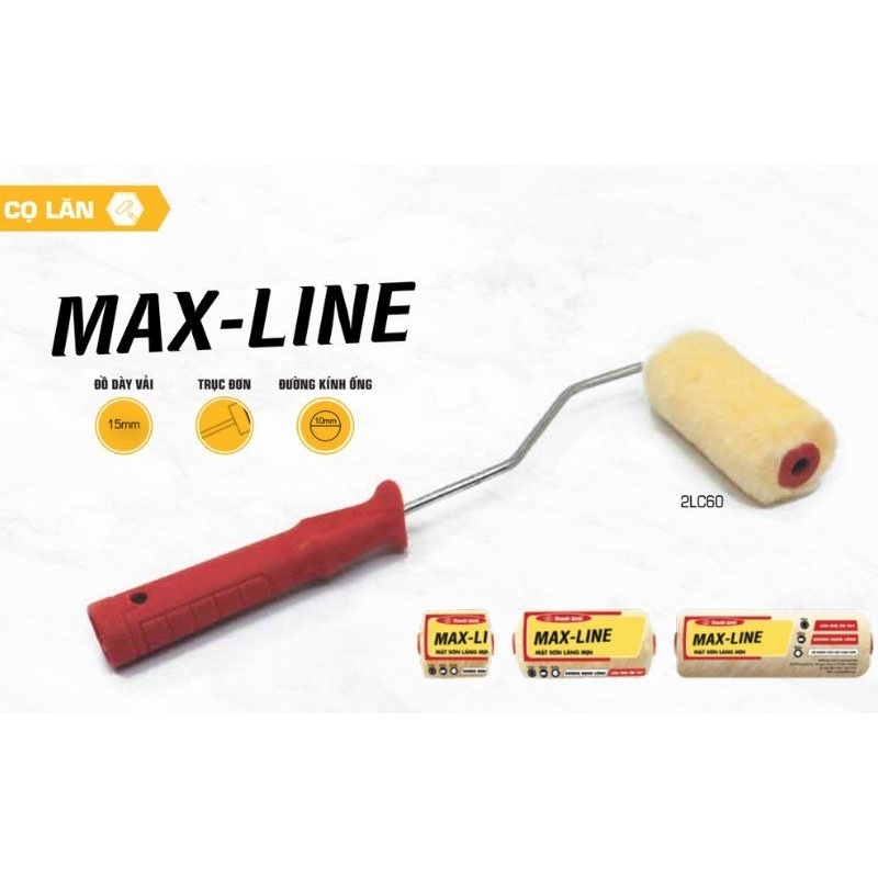 Cọ Rulo Lăn Chỉ, Sơn Bề Mặt Láng Mịn MAX-LINE Thanh Bình_1 Cọ | Shopee ...