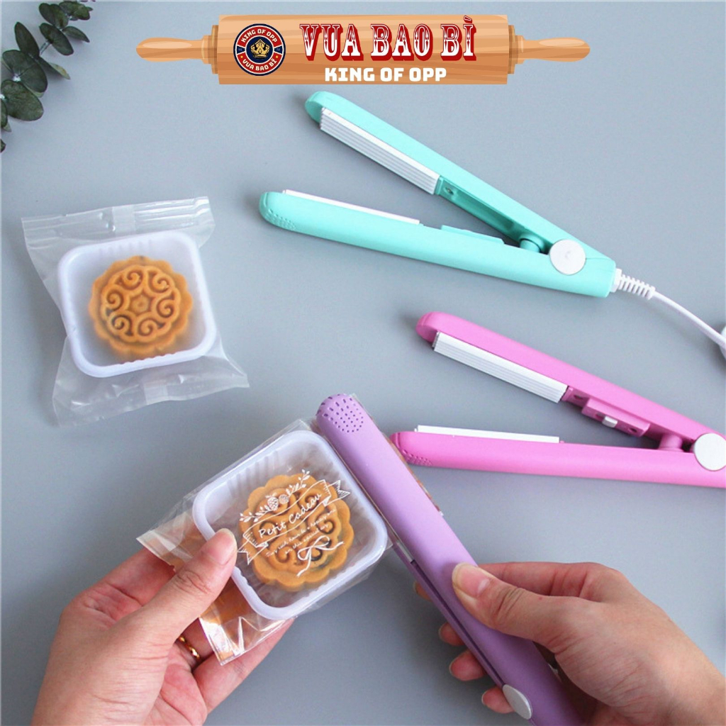 Máy hàn miệng túi mini cầm tay, dùng với túi nilon, kẹp hàn nhiệt- VUA ...