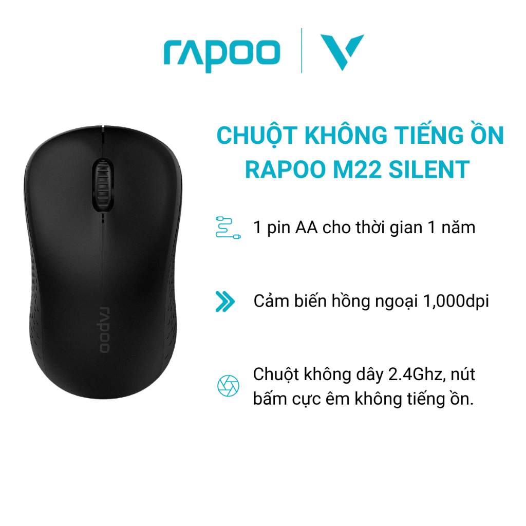 Chuột không dây Rapoo M22 Silent