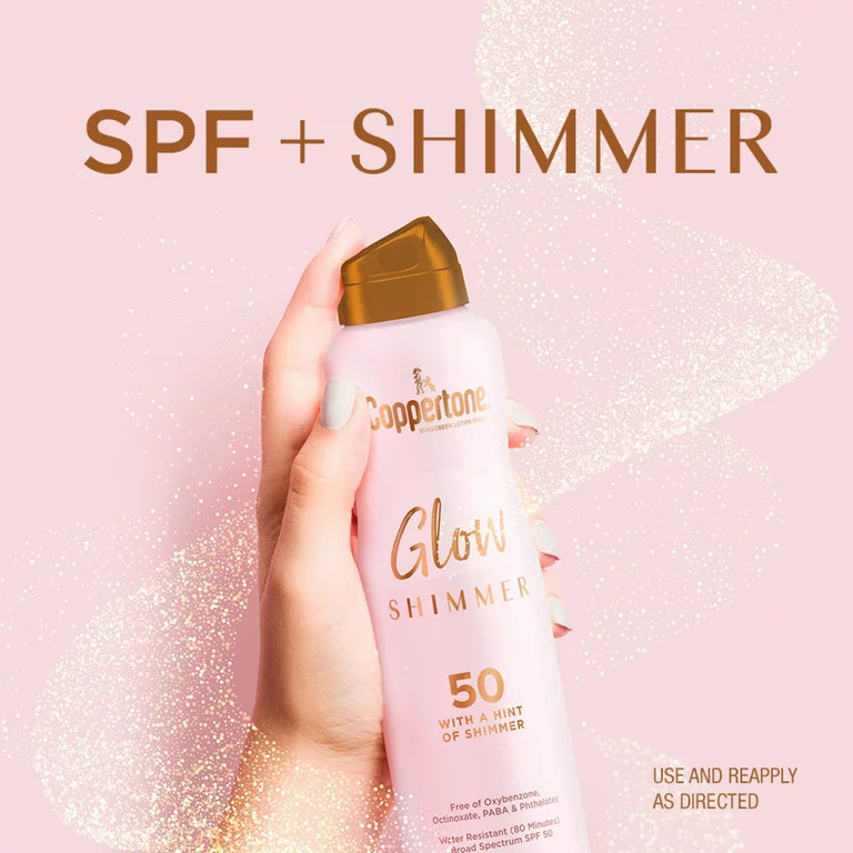 Kem chống nắng Coppertone Glow with Shimmer SPF 50 - Hàng Mỹ | Shopee ...