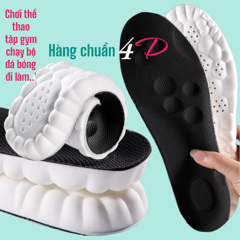 Lót giày cao su non chuẩn 4D,lót giày bộ đội,thể thao,lao động,giày bộ đội, giảm mùi hôi, êm thoáng