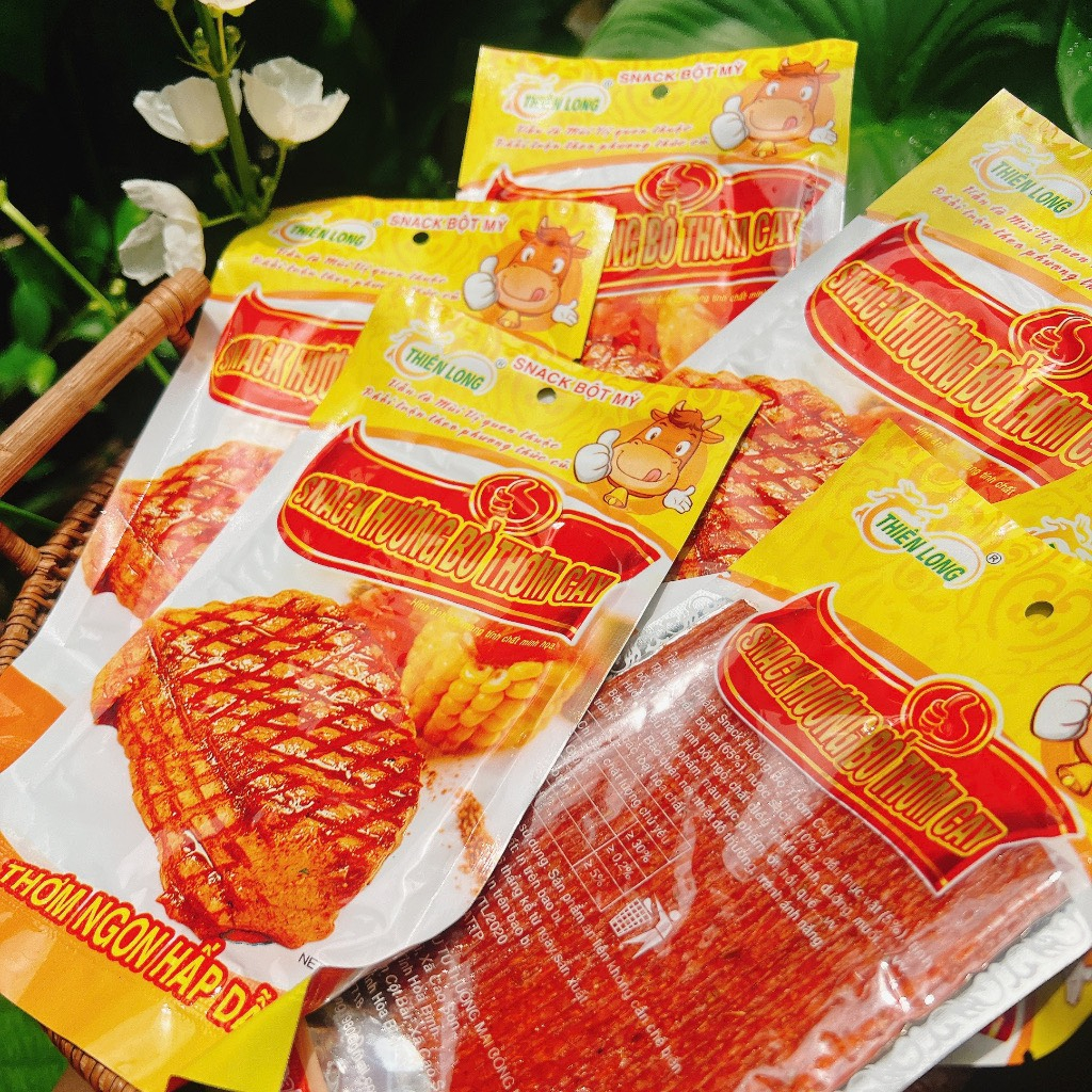 Snack Hương Bò Miếng Thơm Cay - Snack Miếng Cay Cay - Đồ Ăn Vặt Cổng Trường Hot