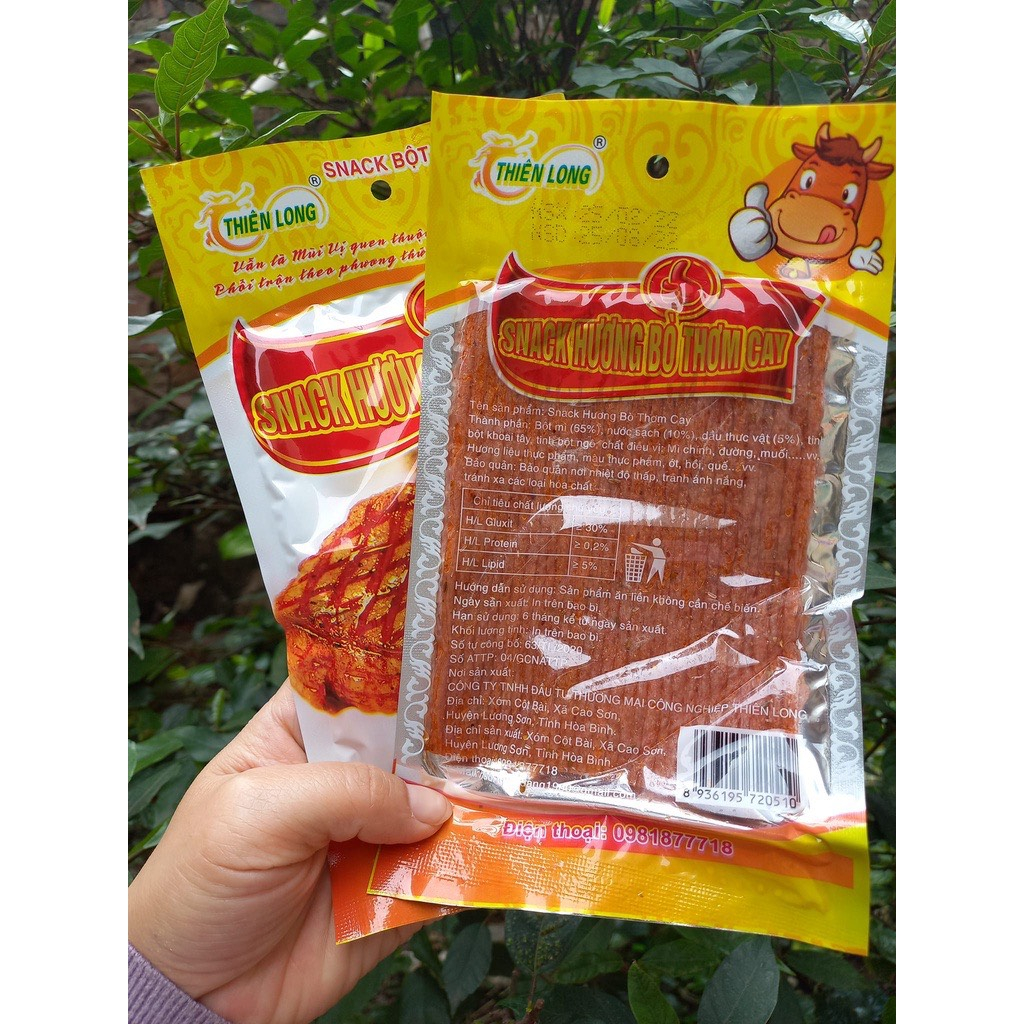 Snack Hương Bò Miếng Thơm Cay - Snack Miếng Cay Cay - Đồ Ăn Vặt Cổng Trường Hot