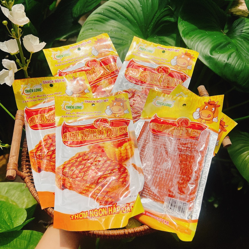 Snack Hương Bò Miếng Thơm Cay - Snack Miếng Cay Cay - Đồ Ăn Vặt Cổng Trường Hot