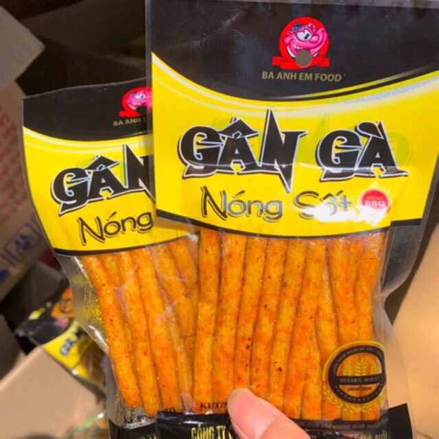 Snack Gân Gà Nóng Sốt Ba Anh Em Food - Đồ Ăn Vặt Cổng Trường Hot