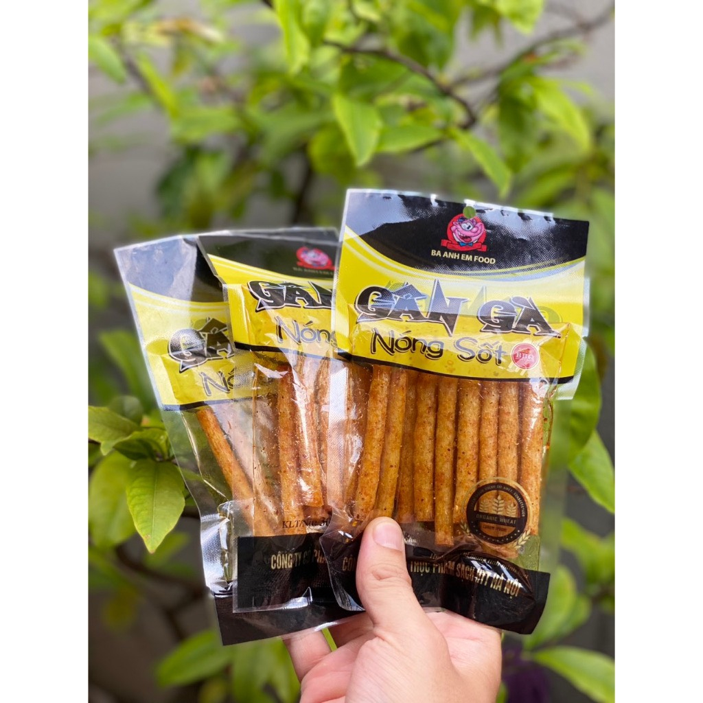 Snack Gân Gà Nóng Sốt Ba Anh Em Food - Đồ Ăn Vặt Cổng Trường Hot