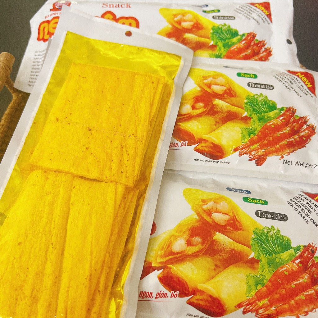 Snack Nem Tôm Ba Anh Em Food - Đồ Ăn Vặt Cổng Trường Hot - Snack Miếng Cay Cay