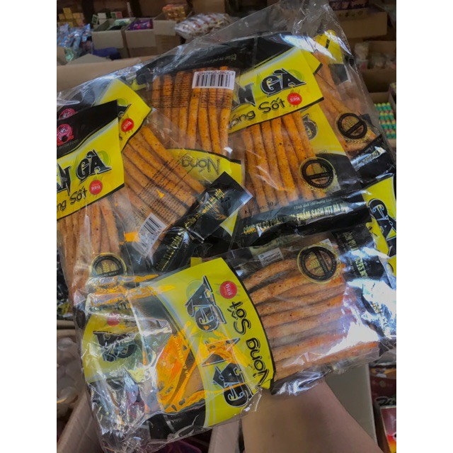 Snack Gân Gà Nóng Sốt Ba Anh Em Food - Đồ Ăn Vặt Cổng Trường Hot
