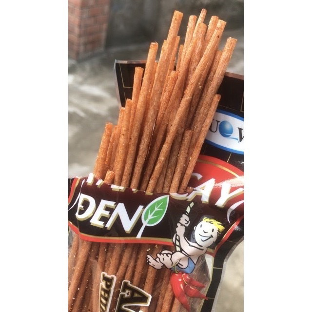 Snack Tăm Cay Đen ALUOWA - Snack Que Cay Tuổi Thơ - Đồ Ăn Vặt Cổng Trường Hot