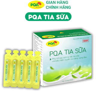 Tia Sữa PQA - Giúp Thông Tắc Tia Sữa, Hỗ Trợ Sữa Về Nhiều, Thơm Mát Cho Phụ Nữ Sau Sinh. Hộp 10 ống