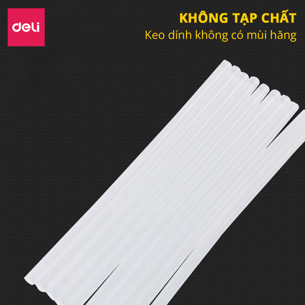 [Combo 10 Cây] Keo Nến Deli 7mm Chất Lượng Cao - Phù Hợp Với Mọi Loại Súng Bắn Keo - DL5042