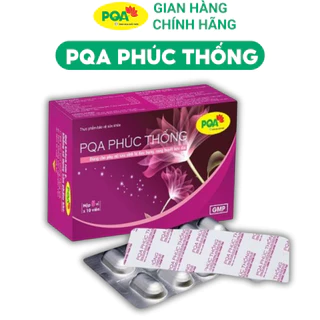 PQA Phúc Thống dùng cho phụ nữ sau sinh bị đau bụng, rong huyết kéo dài. Hộp 50 viên