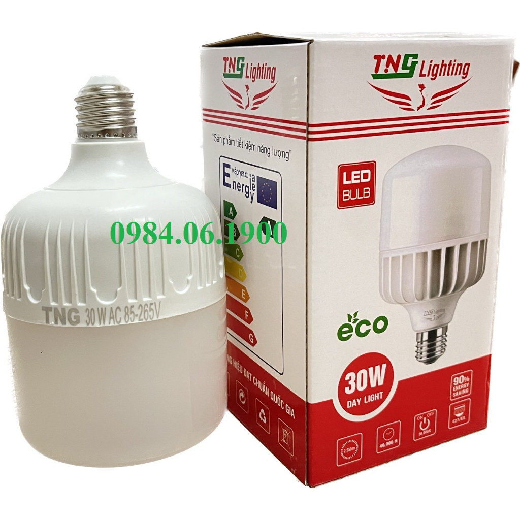 LED 30W trụ nhựa sáng trắng -TNG Lighting | Shopee Việt Nam
