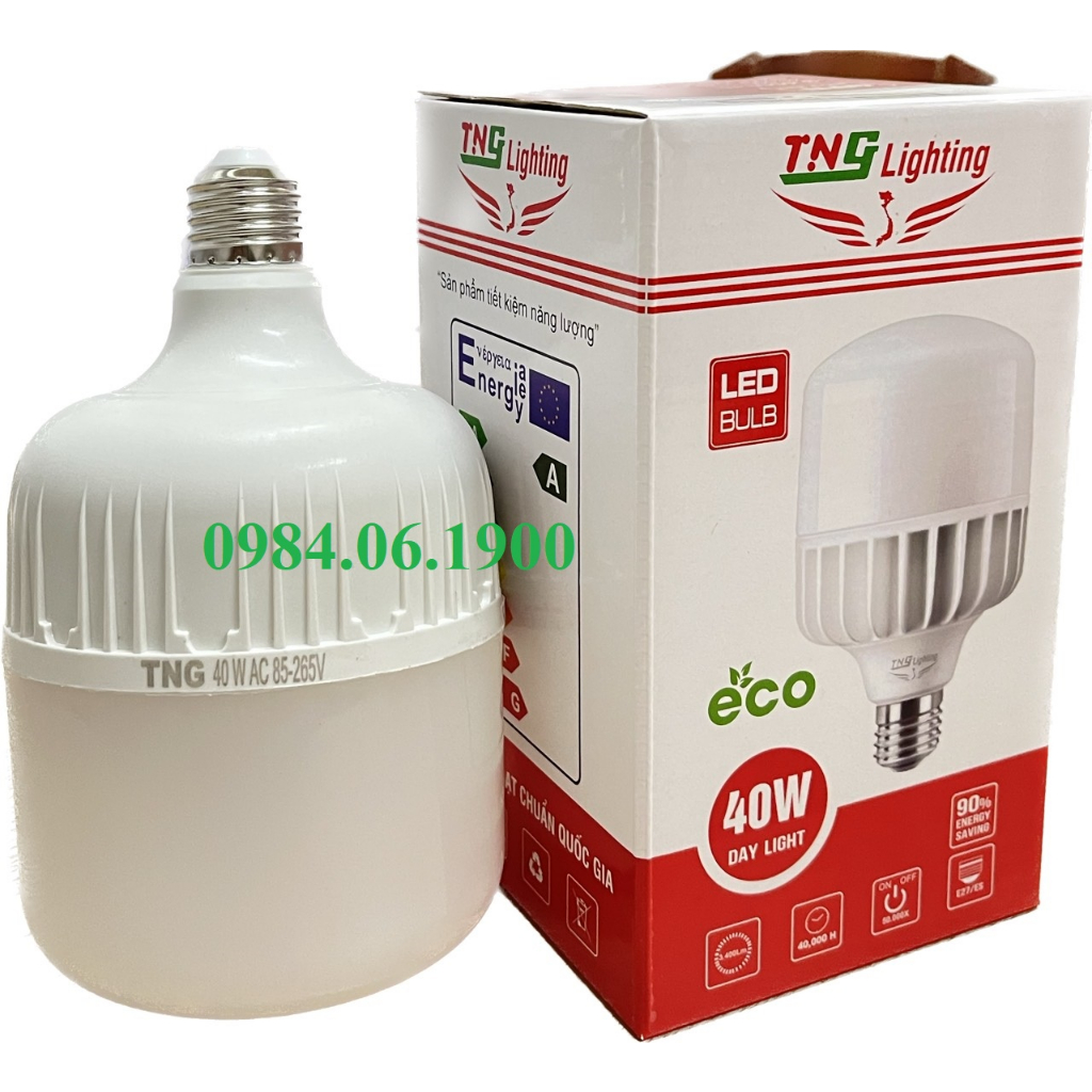 LED 40W trụ nhựa sáng trắng - TNG Lighting | Shopee Việt Nam