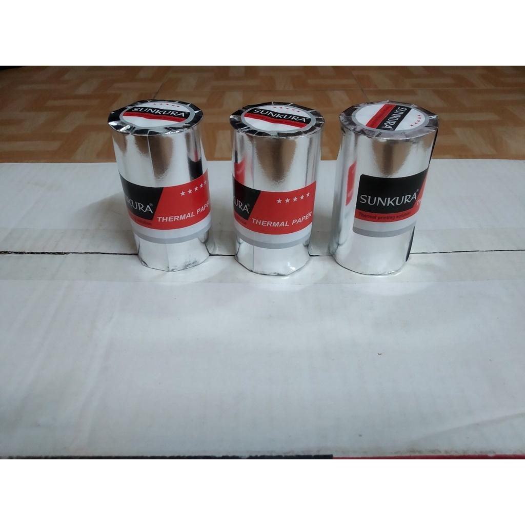 Giấy In Hóa Đơn, In Nhiệt, In Bill Sunkura Chính Hãng Khổ 5,7cm/8cm - VPP Quốc Huy
