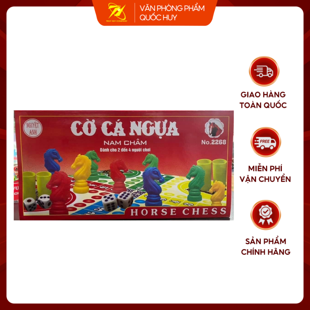 BỘ CỜ CÁ NGỰA NAM CHÂM HANG ĐẸP, CHỐNG TRƠN TRƯỢT - VPP QUỐC HUY