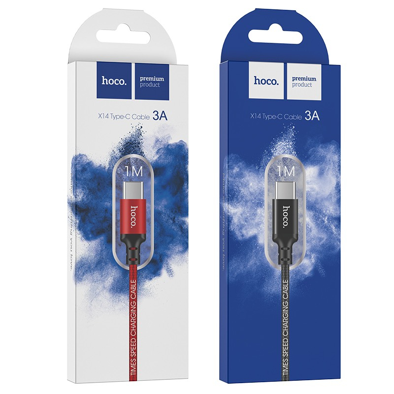 Cáp Sạc Hoco X14 Cổng Micro Dây Dài 1M, Dây Sạc Nhanh Type C Hoco 1m - VPP Quốc Huy