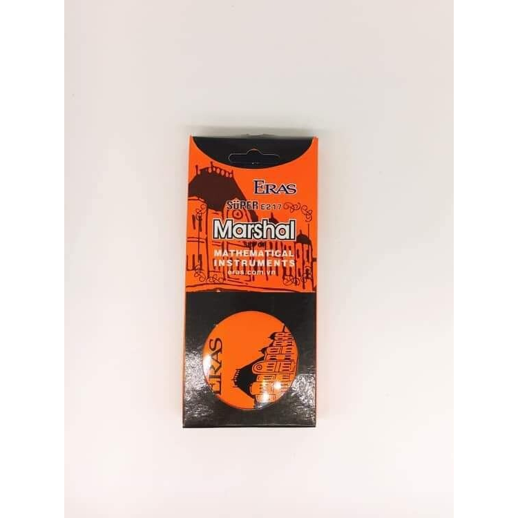 BỘ COMPAS EKE E217 ERAS HỘP SẮT, Bộ DỤNG CỤ HỌC SINH 7 MÓN - VPP QUỐC HUY