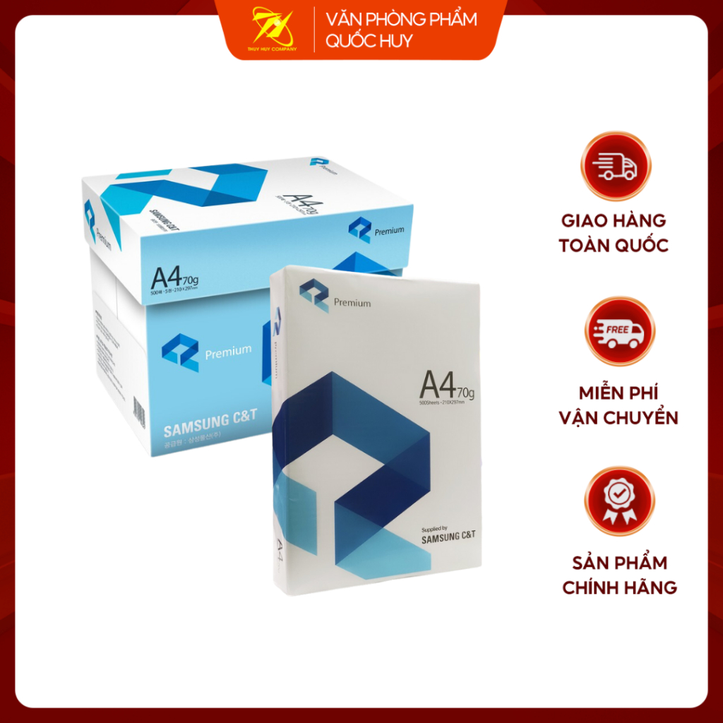 [HOT] GIẤY A4 SAMSUNG 70GSM (500 TỜ) - VPP QUỐCHUY