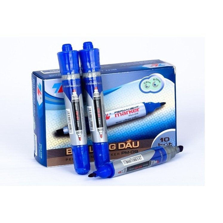 [BUÔN] 10 CÁI BÚT LÔNG DẦU PM 09, THIÊN LONG - VPP Quốc Huy