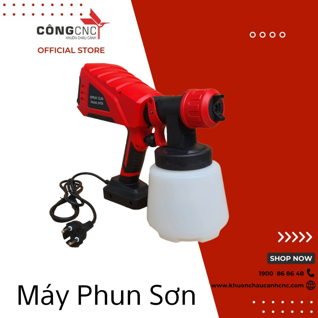 [ CHÍNH HÃNG] Súng Phun Sơn Cầm Tay SPRAY GUN JH09 Dùng điện 220V