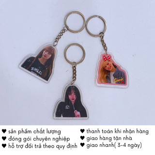 Móc Khoá Cute Black P Jennie Lisa Rose Jisoo Cặp Đôi PK01