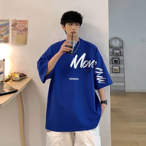 Áo Thun Tee Nam Tay Lỡ HappyFamily Form Rộng MONOCNW Somesara Cotton 100 Cao Cấp