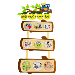 MỘT NGÀY CỦA BÉ CÀNH CÂY - đồ chơi trang trí mầm non