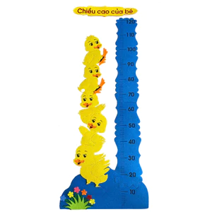THƯỚC ĐO CHIỀU CAO NỈ - trang trí mầm non
