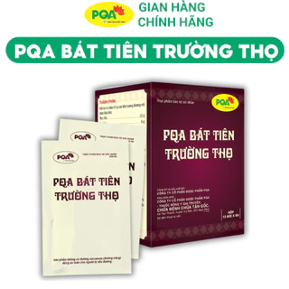 PQA Bát Tiên Trường Thọ - thận hư giúp bổ thận, mạnh gân cốt, tăng cường sức khỏe. Hộp 12 gói