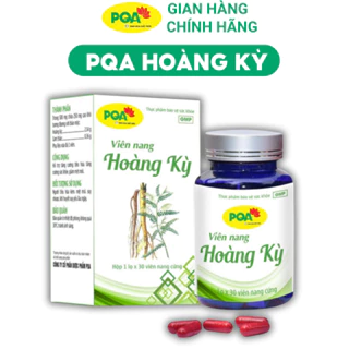 PQA Hoàng Kỳ - tiêu hóa kém, mệt mỏi, suy nhược, khí huyết suy yếu lâu ngày. Hộp 30 viên