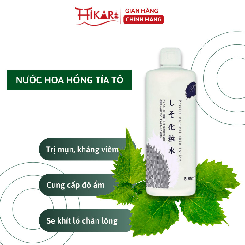Ảnh Nước hoa hồng diếp cá Toner tía tô Chinoshio Dokudami Natural Skin Lotion 500ml 4