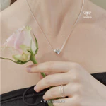 Dây chuyền bạc nữ TLEE mặt tim phồng trơn nữ tính TLEE JEWELRY D0195 — ảnh 4