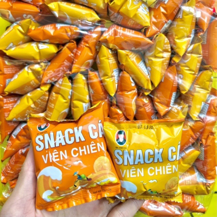 Snack Cá Viên Chiên Chính Hãng Ba Anh Em Food - Đồ Ăn Vặt Hot Cổng Trường