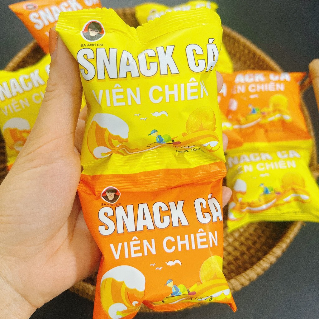 Snack Cá Viên Chiên Chính Hãng Ba Anh Em Food - Đồ Ăn Vặt Hot Cổng Trường